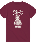 Sarkastiskt tryck med texten Hey You Dropped This – t-shirt med attityd