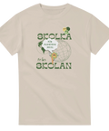 rolig t-shirt Skolka från skolan naturfärgad med skoltema