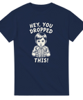 Mörk humor och ironisk design med barn och hjärna – statement t-shirt
