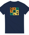 T-shirt med katttryck – cat t-shirt