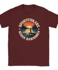 T-shirt med motivet Sportfiskare sedan barnsben