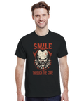 Tryck av Smile through the gore. Skarpa linjer och minimalistisk finish.