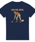 Provokativ t-shirt med text Sug din jävel