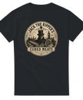 Viktoriansk gravyr med Jack the Ripper och charkuterier – mörk humor t-shirt