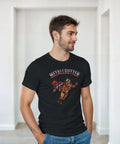 Livsstilsbild på Metallgutten t-shirt med humoristiskt norskt motiv