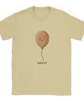 Nihilist t-shirt med ballongmotiv och minimalistiskt tryck