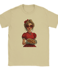 Rolig retro t-shirt med pinup och kakmotiv