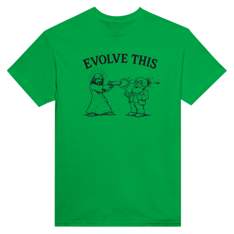 Provocerande seriestrip-motiv i punkig stil – t-shirt med attityd