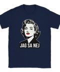 Provokativ t-shirt med retro-motiv och texten Jag sa nej