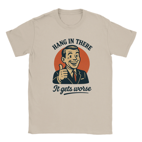 Mörk humor t-shirt med cynisk text