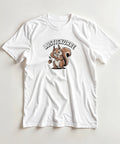Illustration av en glad ekorre i serietidningsstil – rolig t-shirt