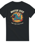 Humoristiskt serietidningsmotiv av en korpulent hjälte – rolig t-shirt