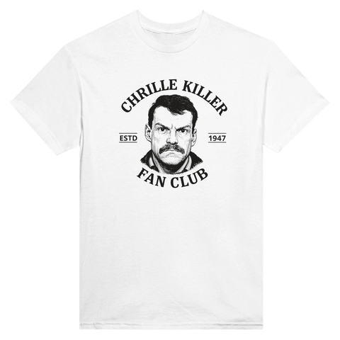 Chrille Killer Fan Club textdesign svart t-shirt herr