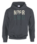 Norrland skogsmotiv hoodie vintage känsla svensk