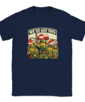 Mörkblå t-shirt med kaxig statement-design inspirerad av klassiska leksaker