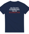 Produktbild 2 av rolig t-shirt med texten Jag är inte alkoholist, jag är stamkund