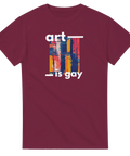Art Is Gay t-shirt med modern konstdesign