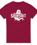 Grafiskt Spökjakt-motiv med hög kontrast – t-shirt för halloween och vardag