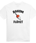 Bakom Flötet" textmotiv på t-shirt för fiskaren