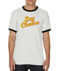 retro ringer t-shirt med kontrastkant