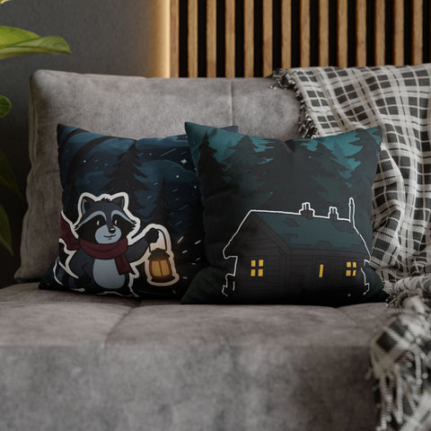 Kuddfodral - Cozy Cabin Forest Night