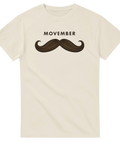 Grafisk design med mustasch-tema och Movember-budskap – t-shirt med attityd