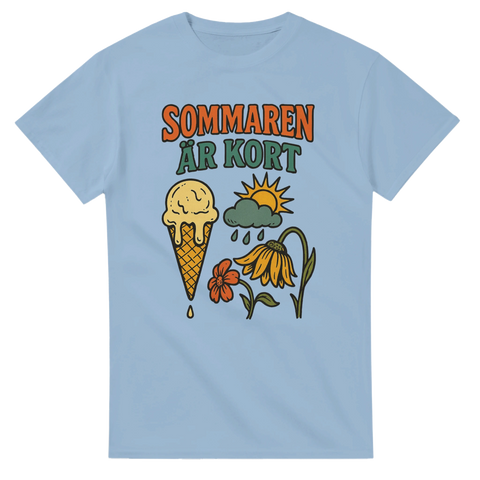 T-shirt med tryck: Sommaren är kort
