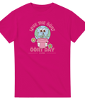 rolig t-shirt Earth Day rosa med grafisk illustration