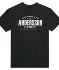 Svart t-shirt med texten Andersson – A Family of Originals