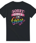 Svart t-shirt med grafiskt citat-tryck för stolta killar och Pride
