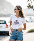 Rolig dam t-shirt med text Karaoke Queen