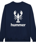 Parodi på klassisk sportlogotyp med hummer-motiv – grafisk sweatshirt