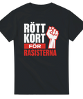 Grafiskt tryck för mänskliga rättigheter på en mörk t-shirt