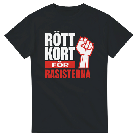 Grafiskt tryck för mänskliga rättigheter på en mörk t-shirt