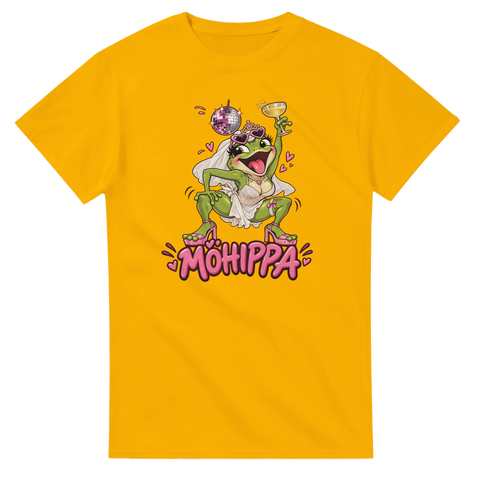 Hen party T-shirt with the “Möhippa Party” design