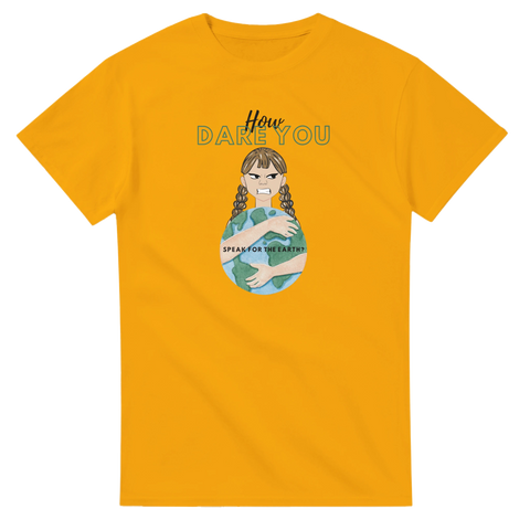 Political meme t-shirt med Greta Thunberg