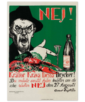 Ikonisk affisch med nej-röster för alkoholförbud