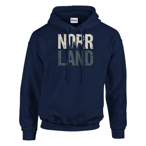 Norrland tröja herr retro design skandinavisk natur hoodie