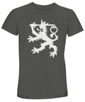Minimalistiskt motiv av Finlands lejon – Suomen Leijona t-shirt i mörkgrått