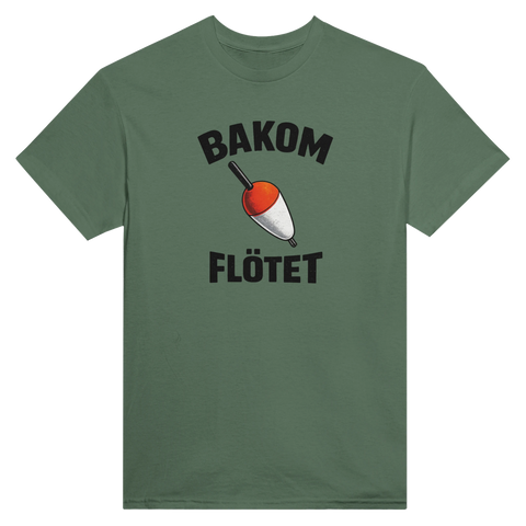 Fiskmås på fiskespö "Bakom Flötet" t-shirt