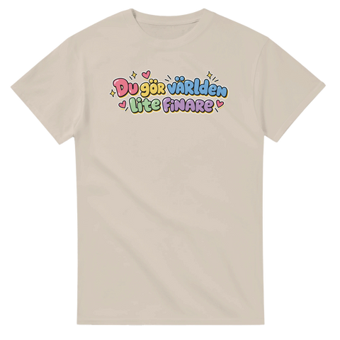 T-shirt med Du gör världen lite finare – produktbild 2 från Shirty