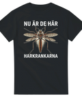 Detaljerad illustration av harkrank med texten Nu är de här – grafisk t-shirt