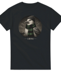Vintage illustration av en mås i grönsvart halsduk – grafisk t-shirt