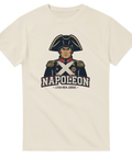 Kaxig historisk badge-design med Napoleon och text – benvit t-shirt