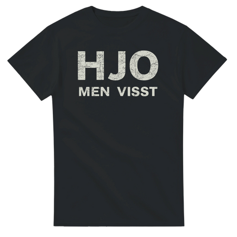 Sliten grafisk typografi med citat på svart t-shirt