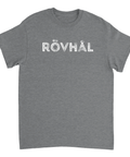 Gråmelerad t-shirt med det kaxiga svenska citatet Rövhål på bröstet