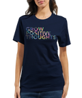 Positivt budskap "Positive" textdesign premium t-shirt herr