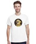 rolig t-shirt Crazy Dog vit tröja med grafiskt hundtryck