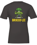 Skämsam t-shirt med Brocco-lee motiv på mörkgrå bakgrund