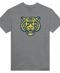 Svensk tiger i blågult tryck – modern t-shirt med patriotiskt motiv